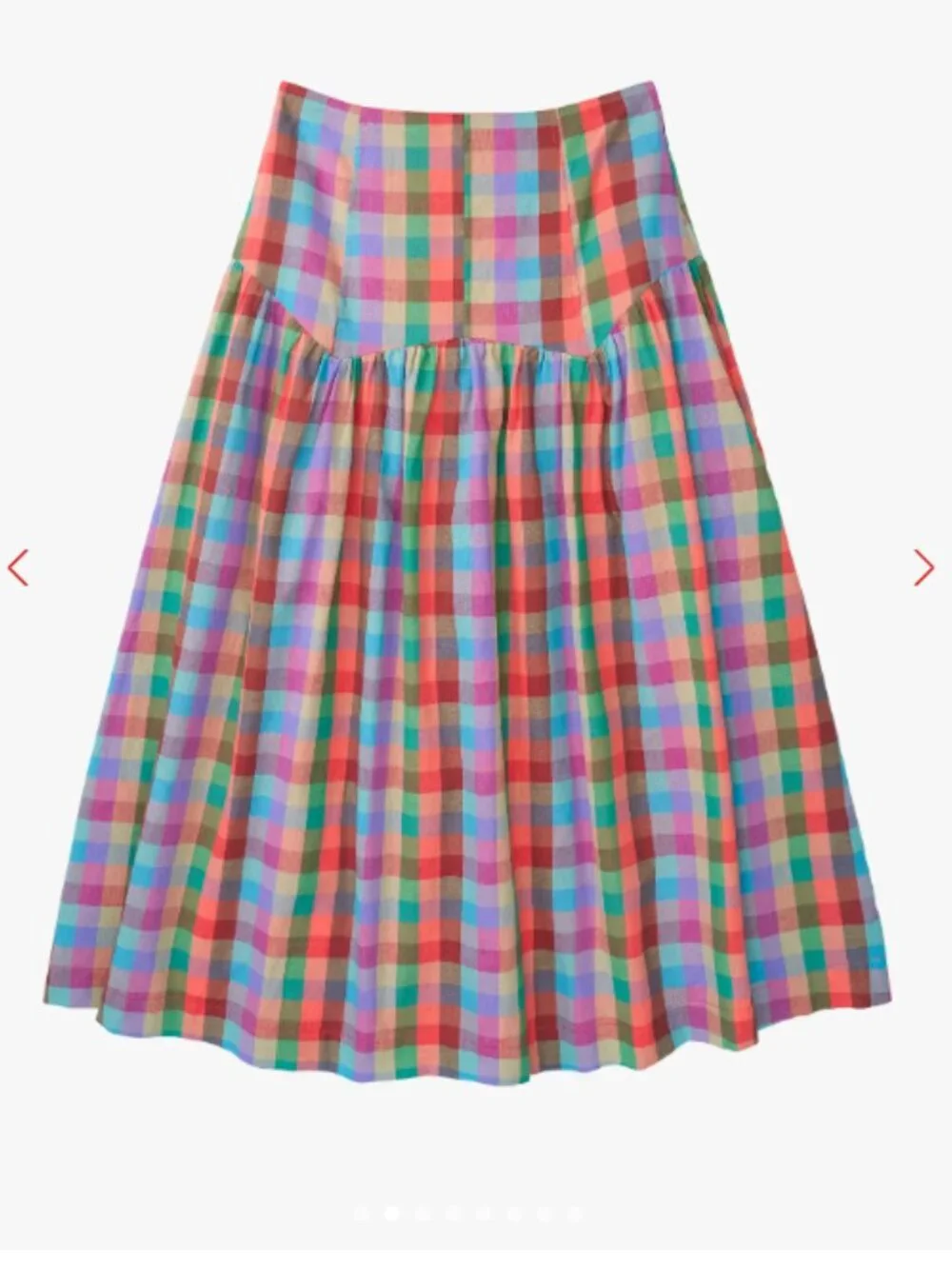 Penny Skirt Lisa Says Gah Colorburst plaid - Picture 2 of 6